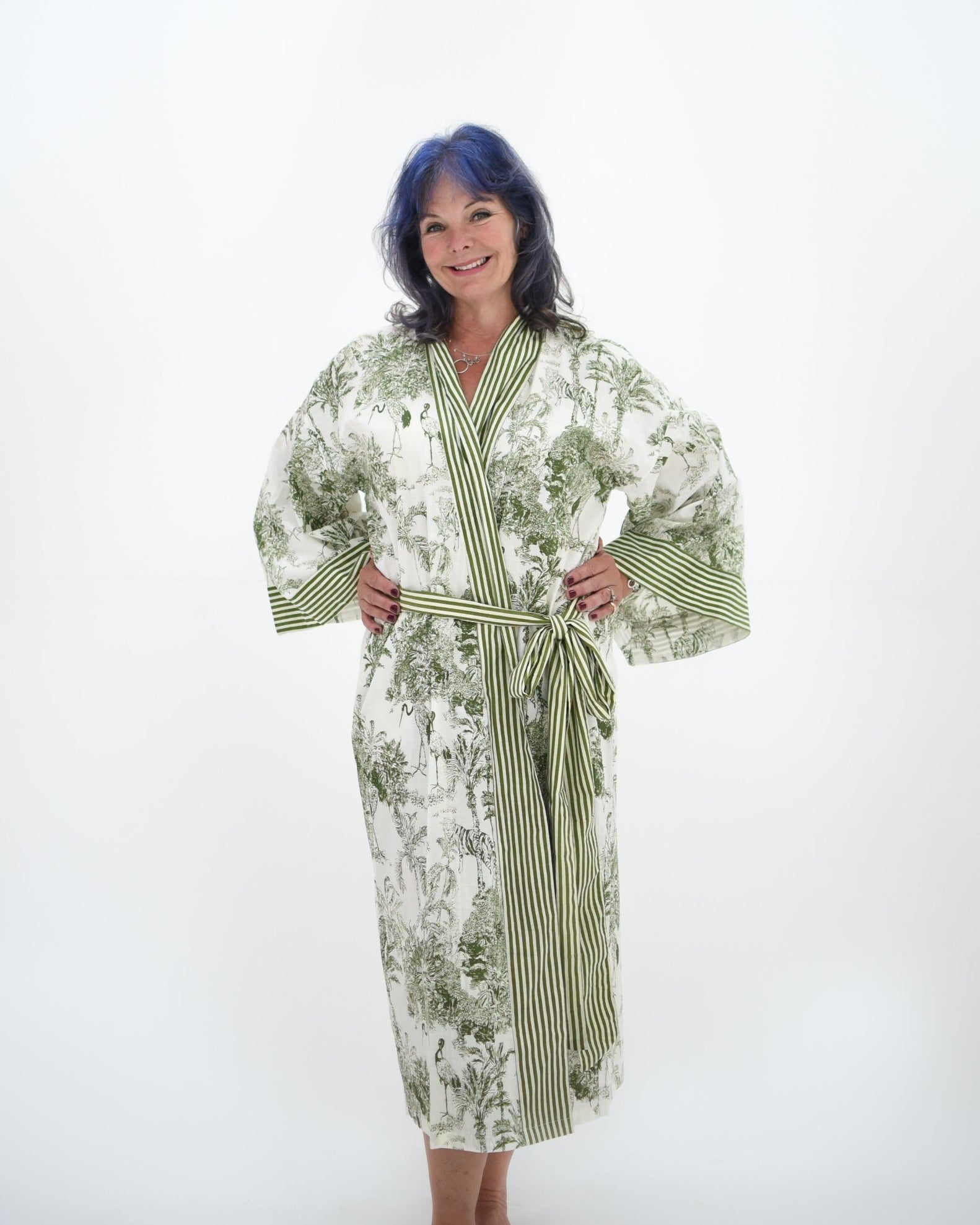 Eden Green Long Robe - Gawjus New Zealand