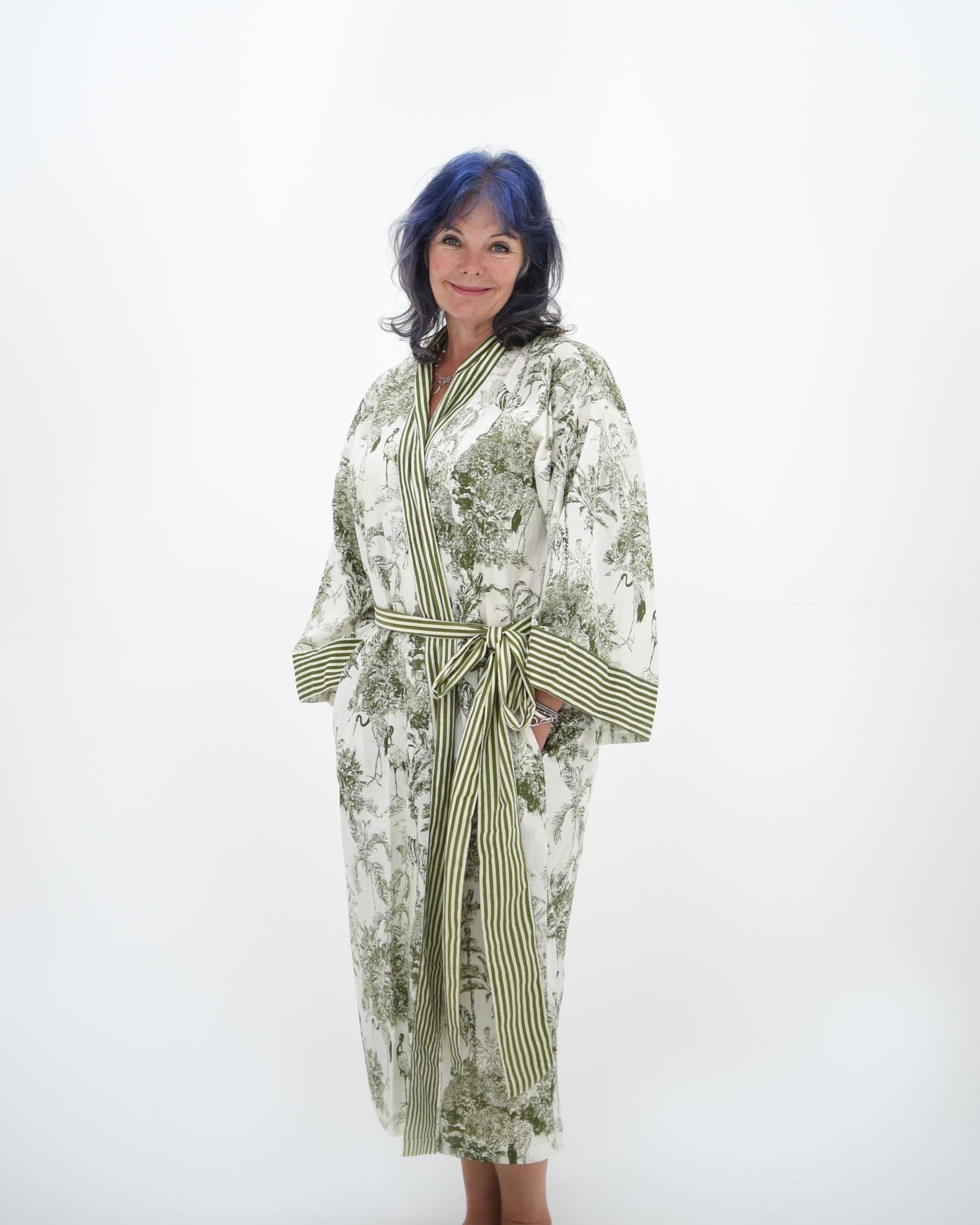 Eden Green Long Robe - Gawjus New Zealand