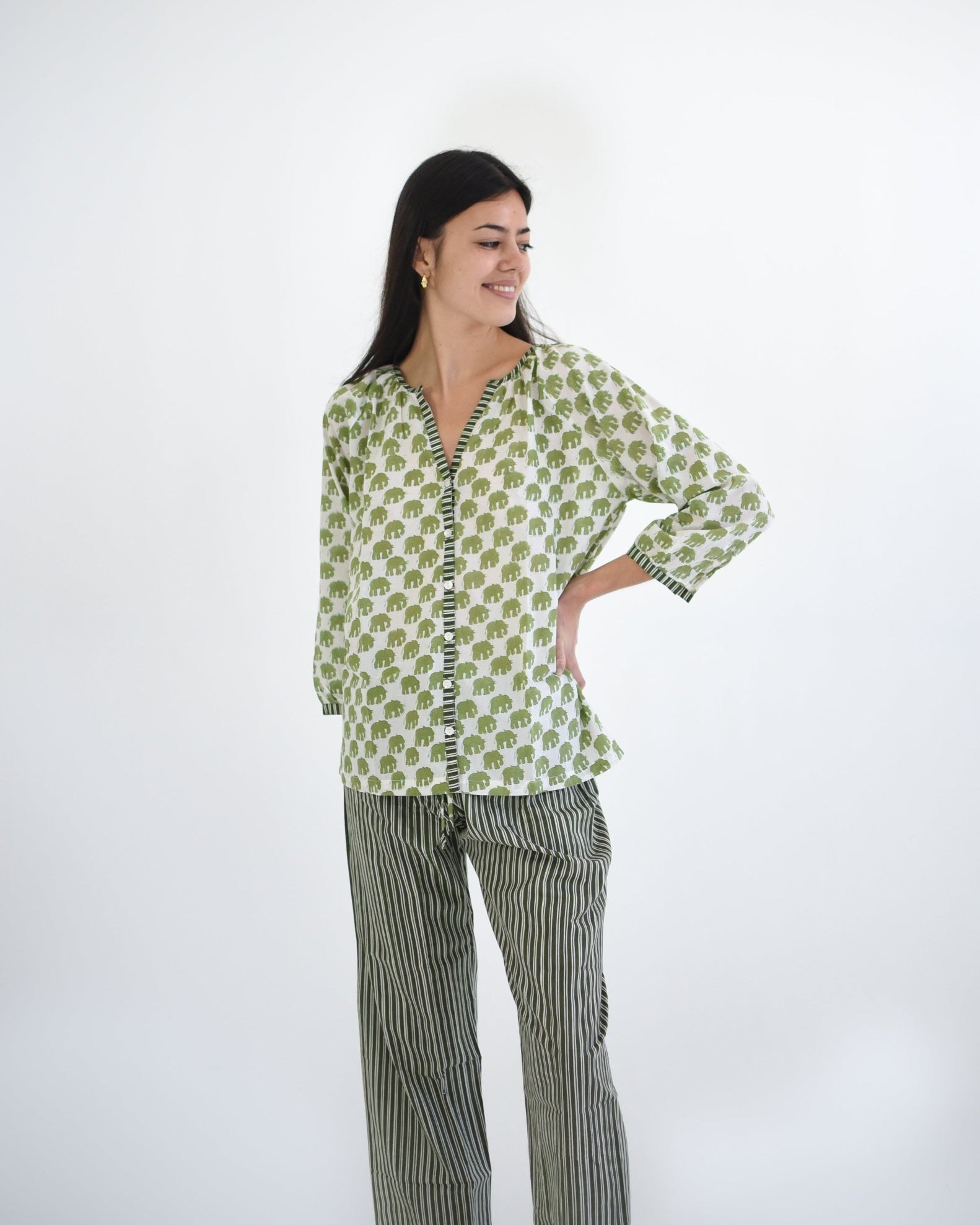 French Pyjamas - Ellie Stripe - Gawjus New Zealand