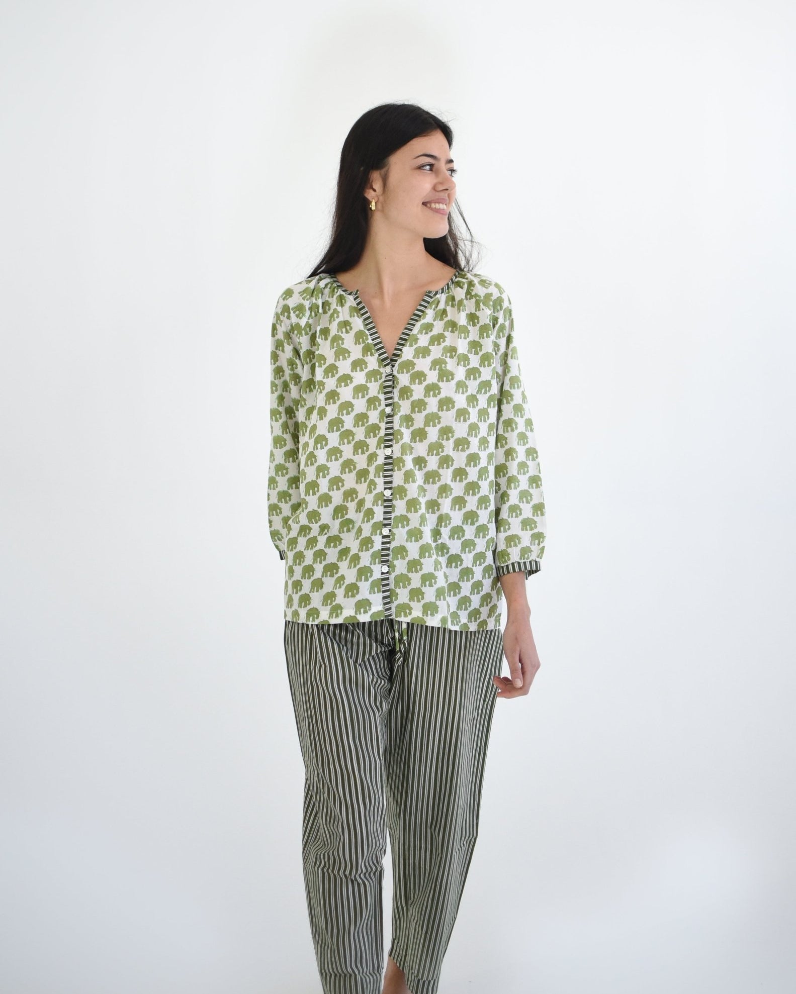 French Pyjamas - Ellie Stripe - Gawjus New Zealand