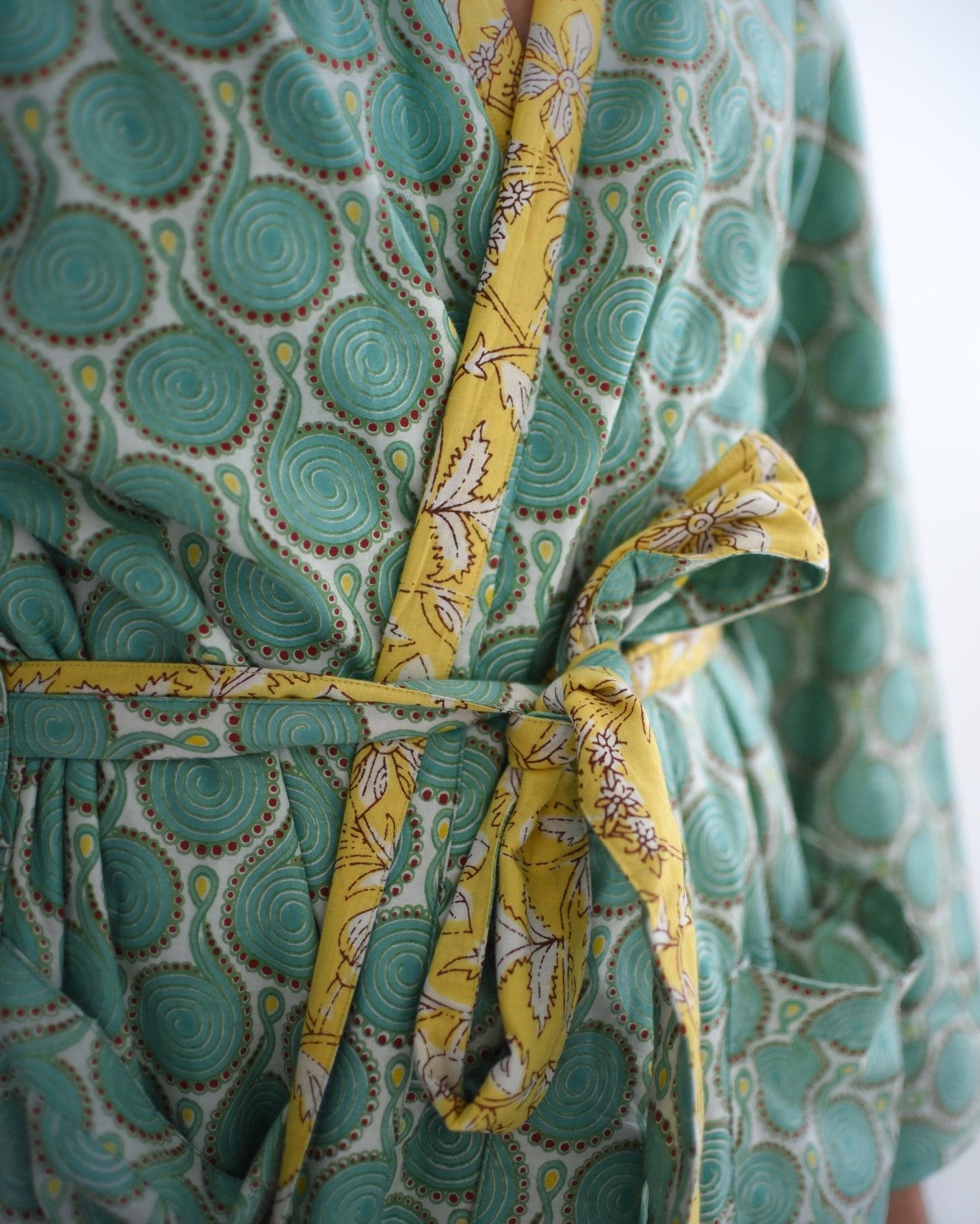 Happy Yellow Winter Robe - Gawjus New Zealand