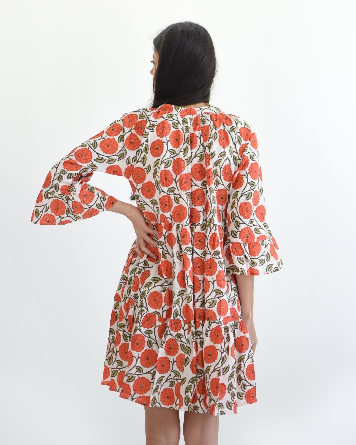 Karen Dress - Orange Fun - Gawjus New Zealand