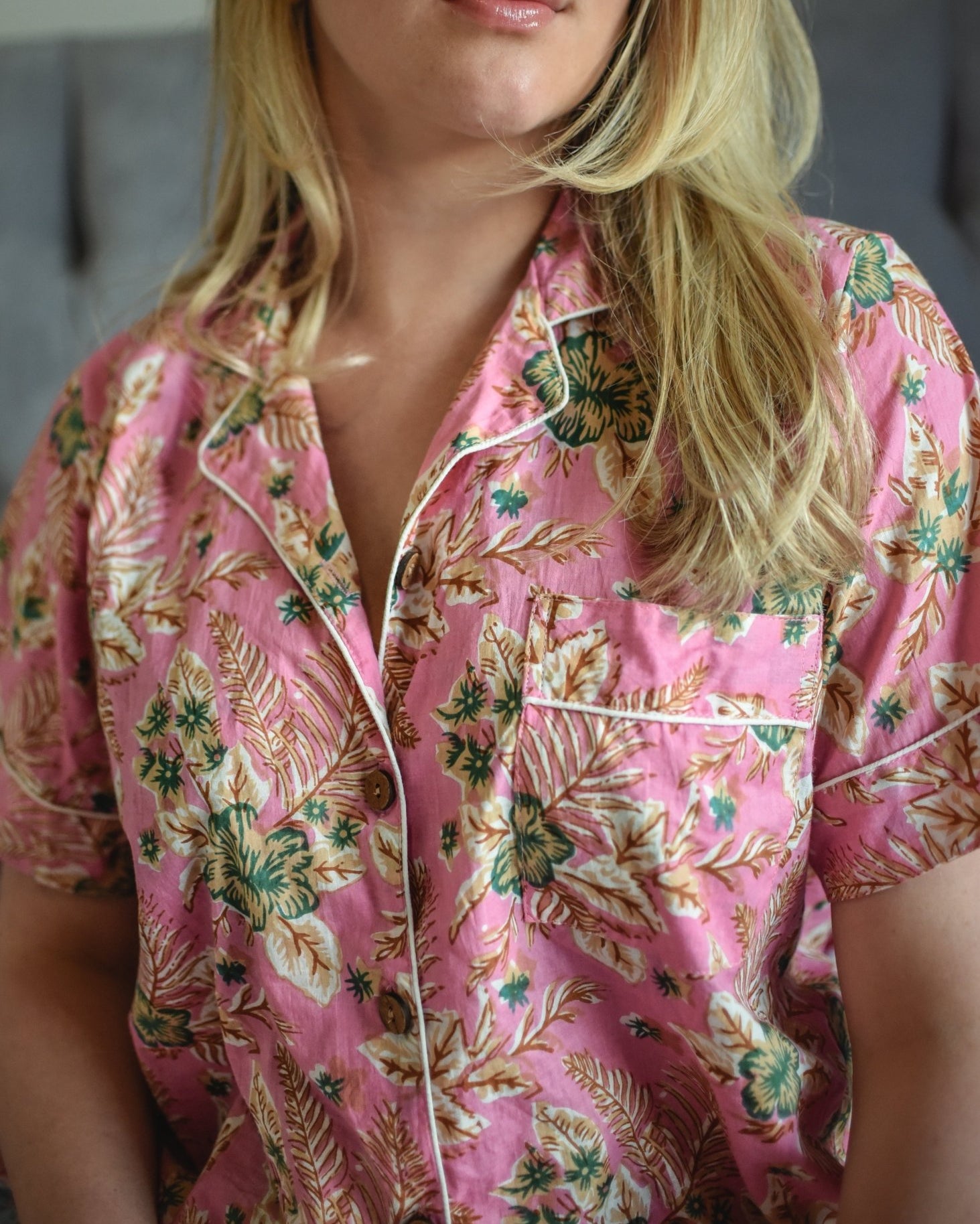 Shorty Pyjamas - Summer Pink - Gawjus New Zealand