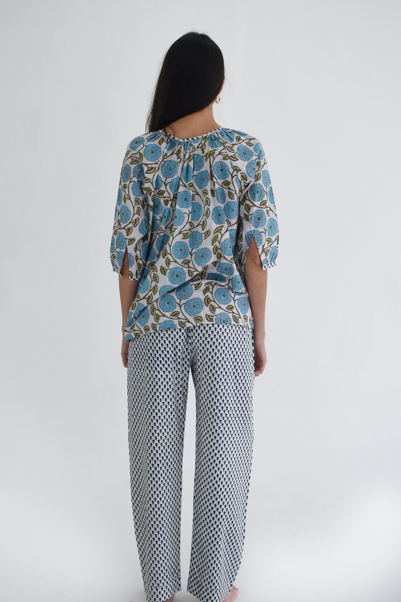 French Pyjamas - Blue Rose - Gawjus New Zealand