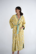 Happy Yellow Winter Robe - Gawjus New Zealand