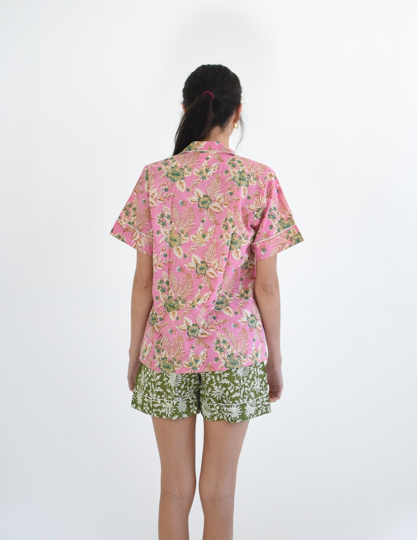 Shorty Pyjamas - Summer Pink - Gawjus New Zealand