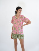 Shorty Pyjamas - Summer Pink - Gawjus New Zealand